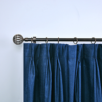 Black Gold Iron Pipe Curtain Rods 16MM For Home Decor